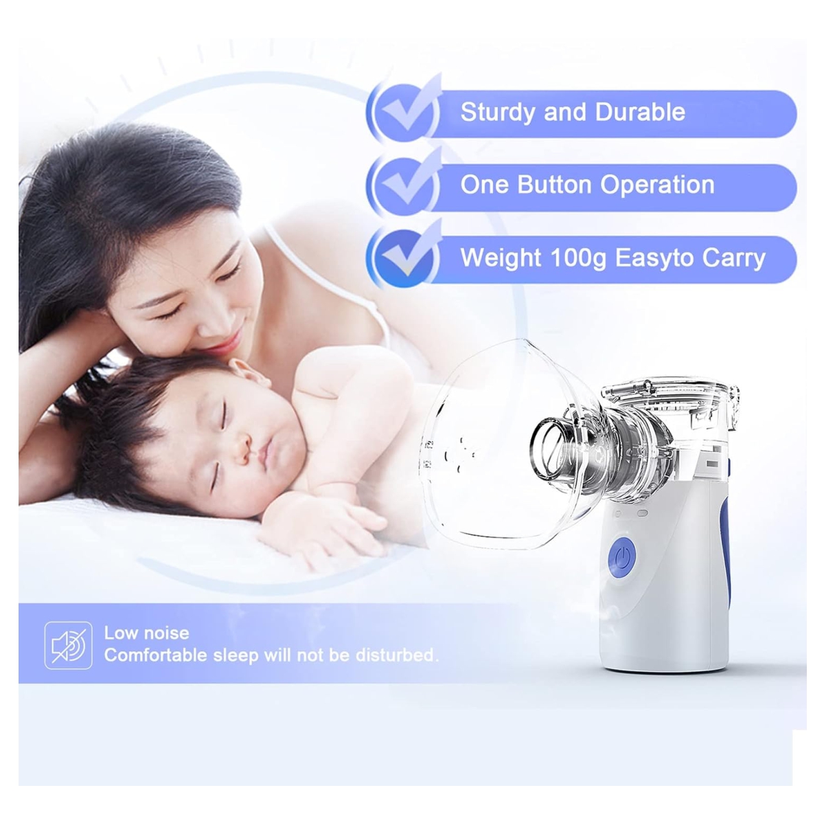 Miniatura 4 de Inhalador nebulizador adultos niños Asma